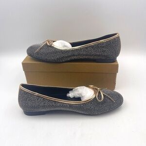 SHODENSE Women Cap Toe Bow Flats Slip On Ballet Flats Women's US Size 10